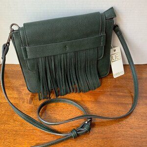 Urban Expressions Fringe Crossbody Bag – Forest Green